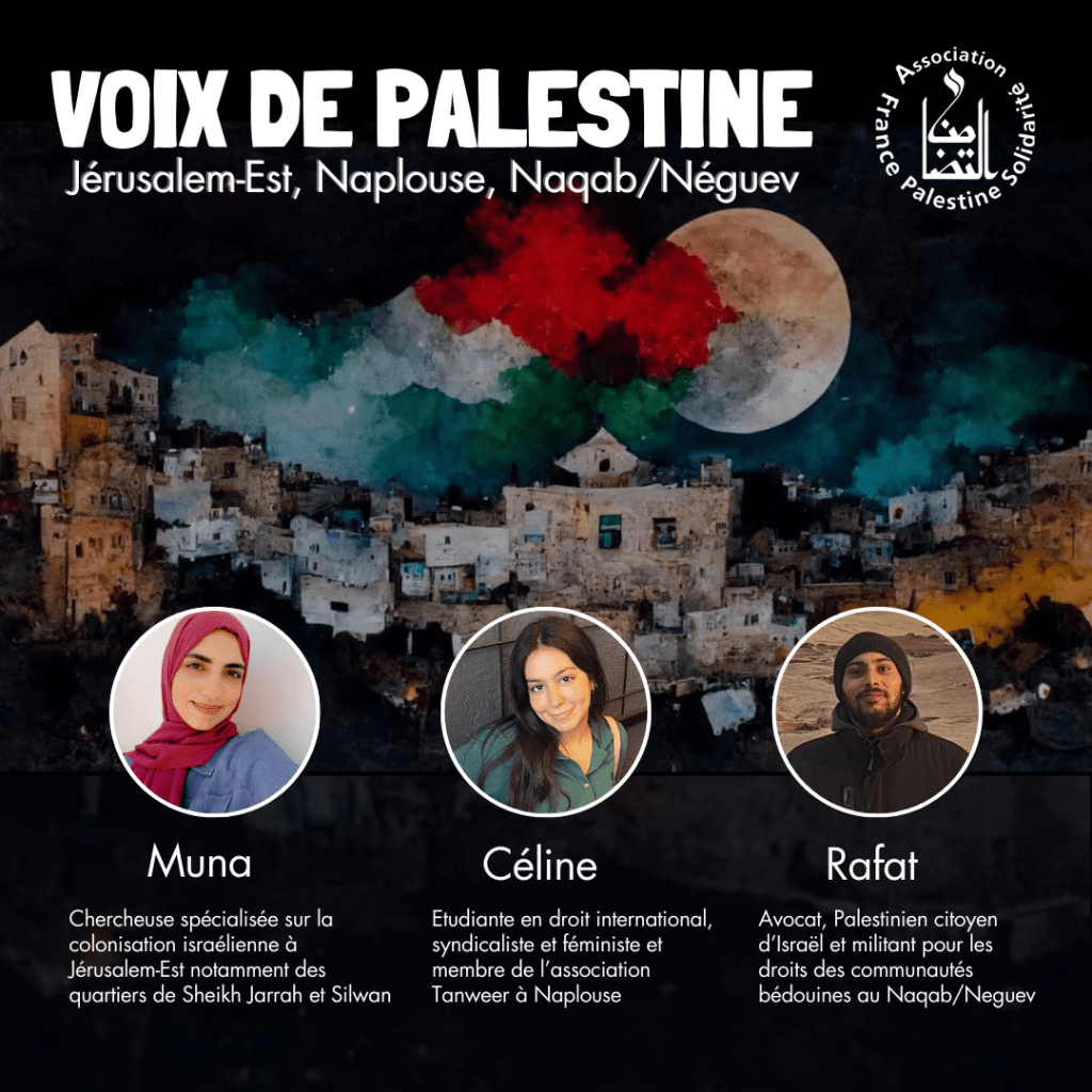 Voix de Palestine à l&rsquo;Université Versailles-Saint-Quentin jeudi 26&nbsp;septembre