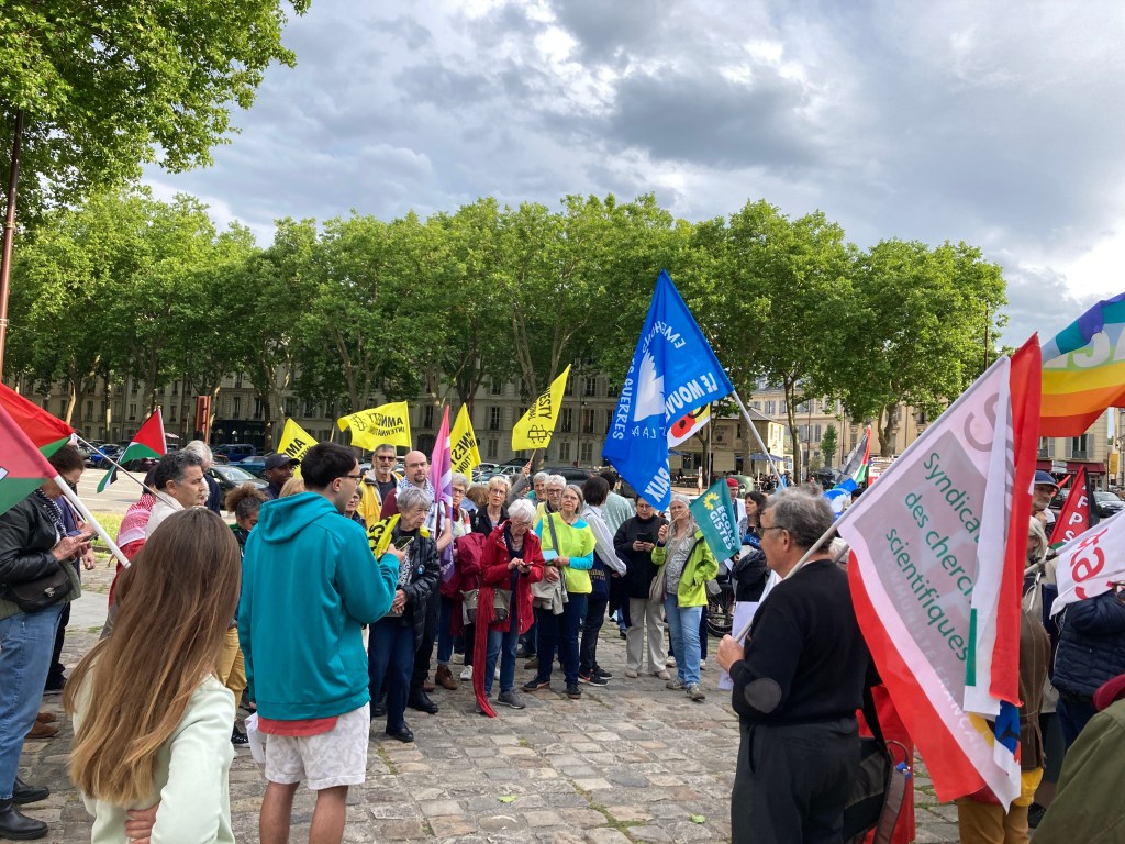 Rassemblement contre la participation d&rsquo;Israël au salon du&nbsp;Bourget